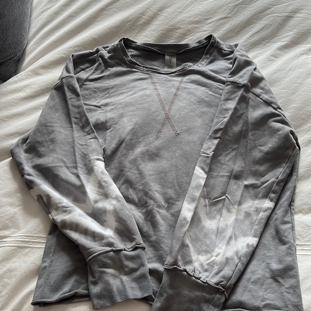 Electric and rose tie dye crew neck
